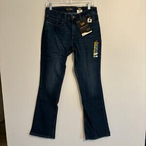 NWT Women's Lee Legendary Style Compas Bootcut Jeans Dark Denim Blue Size 8